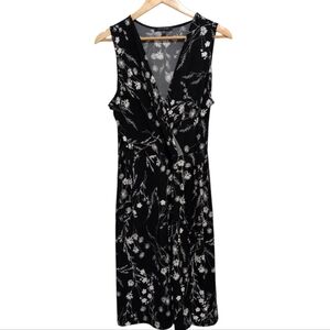 Hailey 23 Dress Black and White Floral Stitch Fix Wrap Dress Size XXL